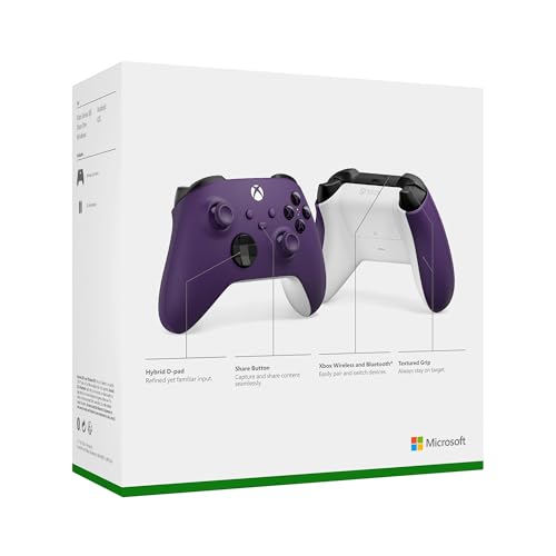 Xbox Core Wireless Gaming Controller – Astral Purple – Xbox Series X|S, Xbox One, Windows PC, Android, and iOS