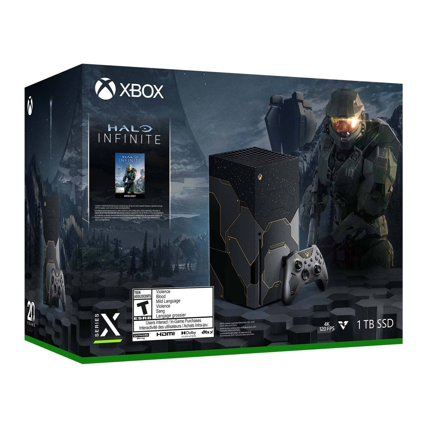 Microsoft 1TB Xbox Series X Halo Infinite Limited Edition Bundle - Backward Compatible with Thousands of Games, 16GB GDDR6 Memory, 4K UHD Blu-Ray, Up to 8K HDR