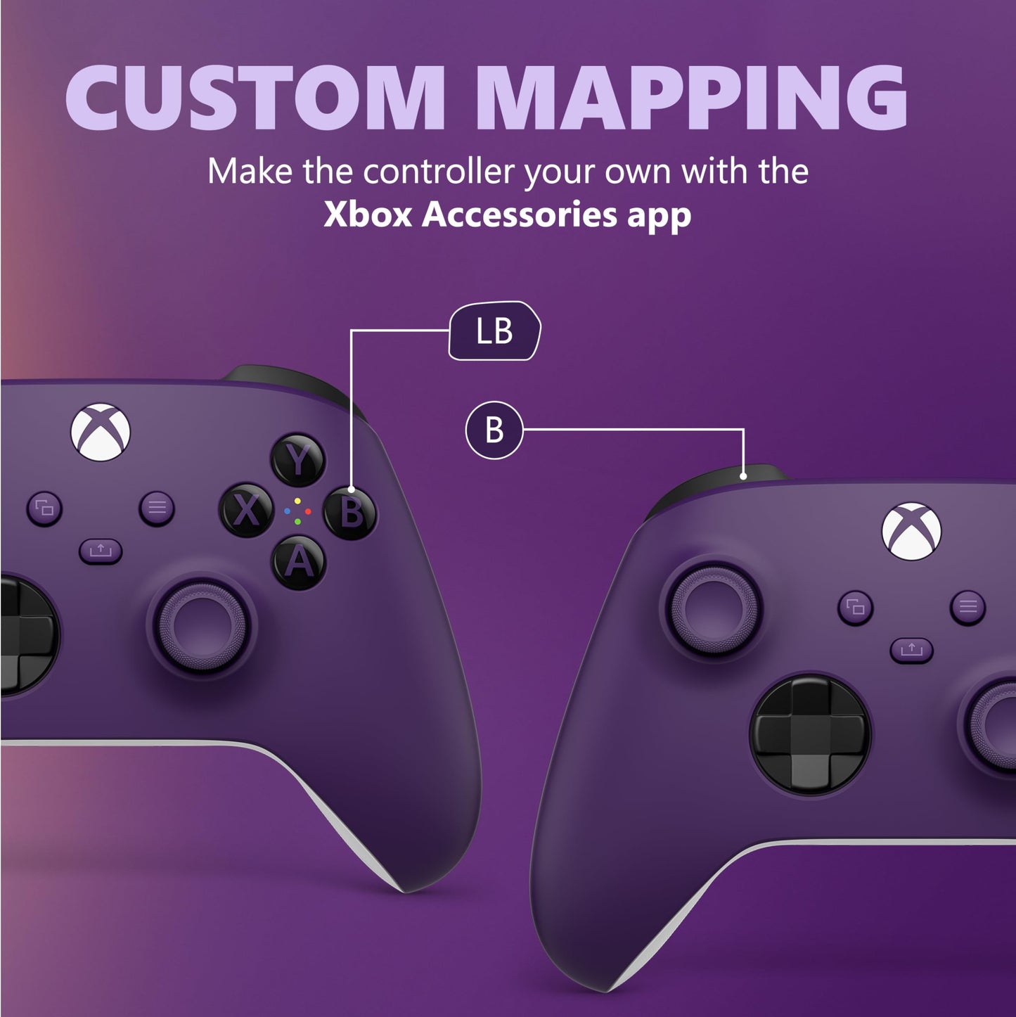 Xbox Core Wireless Gaming Controller – Astral Purple – Xbox Series X|S, Xbox One, Windows PC, Android, and iOS