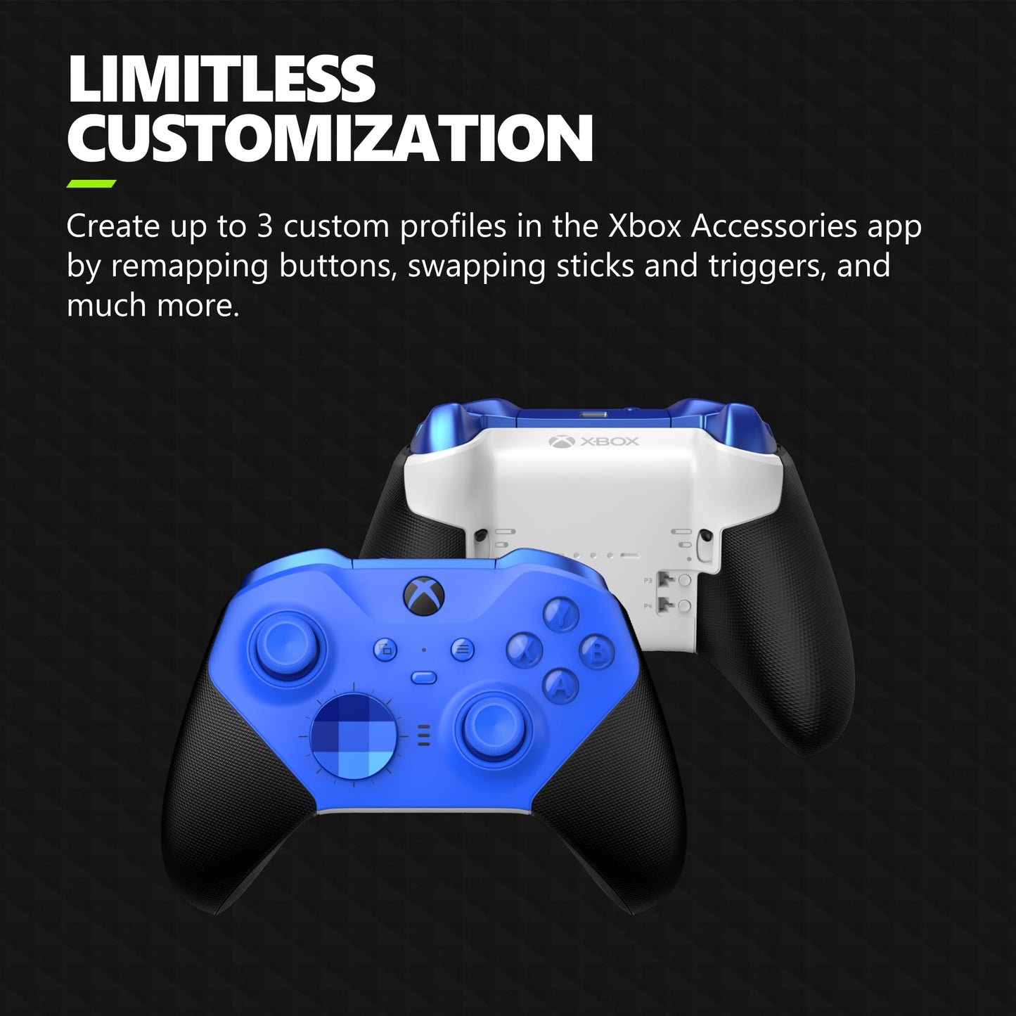 Xbox Elite Series 2 Core Wireless Gaming Controller – Blue – Xbox Series X|S, Xbox One, Windows PC, Android, and iOS